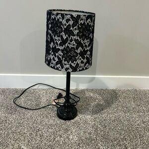 Black Lace Table Lamp